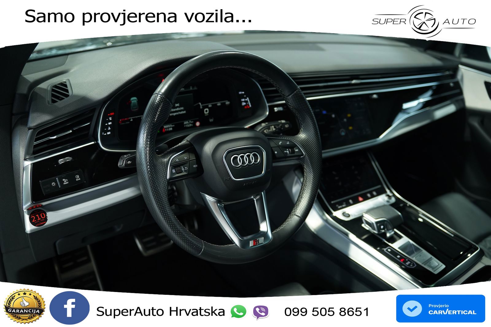 Audi Q8 50 TDI V6 (286 KS) quattro Tiptronic S line LED+GR SJED+ACC