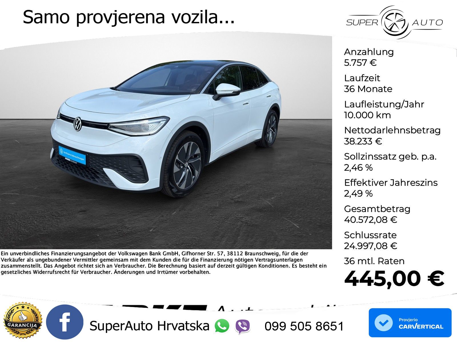 Volkswagen ID.5 Pro 82 kWh (286 KS)
