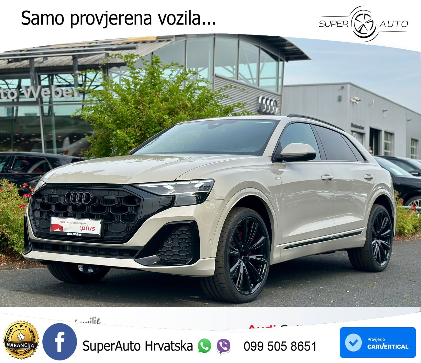 Audi Q8 50 TDI V6 (286 KS) quattro Tiptronic S line LED+GR SJED+ACC