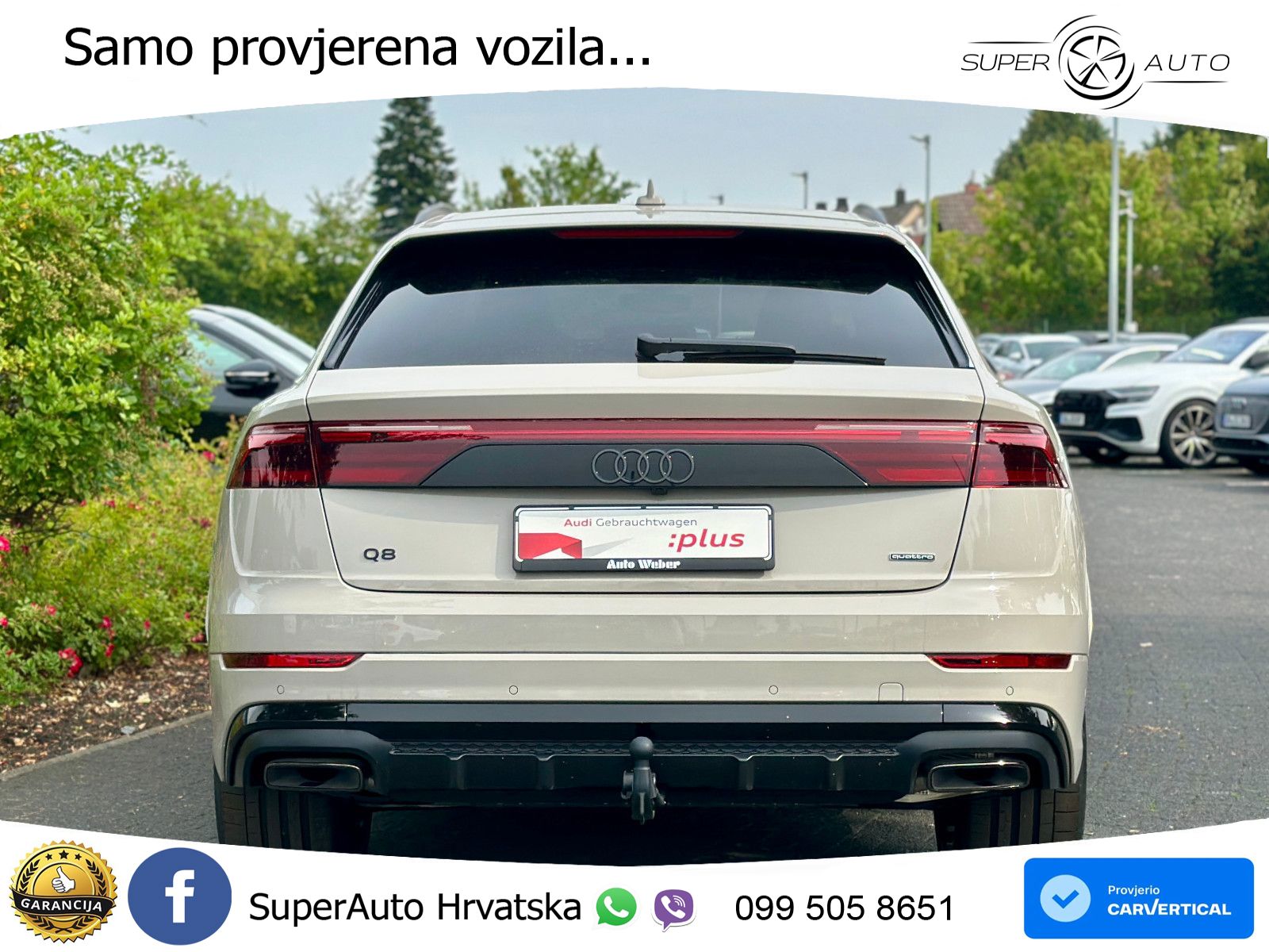 Audi Q8 50 TDI V6 (286 KS) quattro Tiptronic S line LED+GR SJED+ACC
