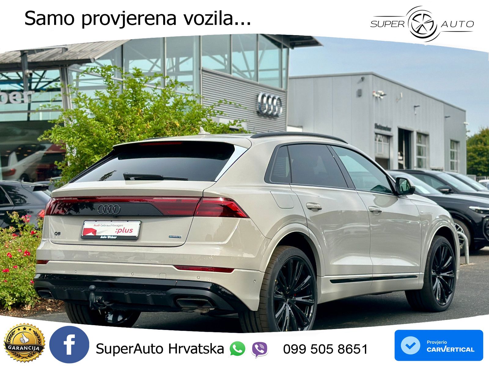 Audi Q8 50 TDI V6 (286 KS) quattro Tiptronic S line LED+GR SJED+ACC