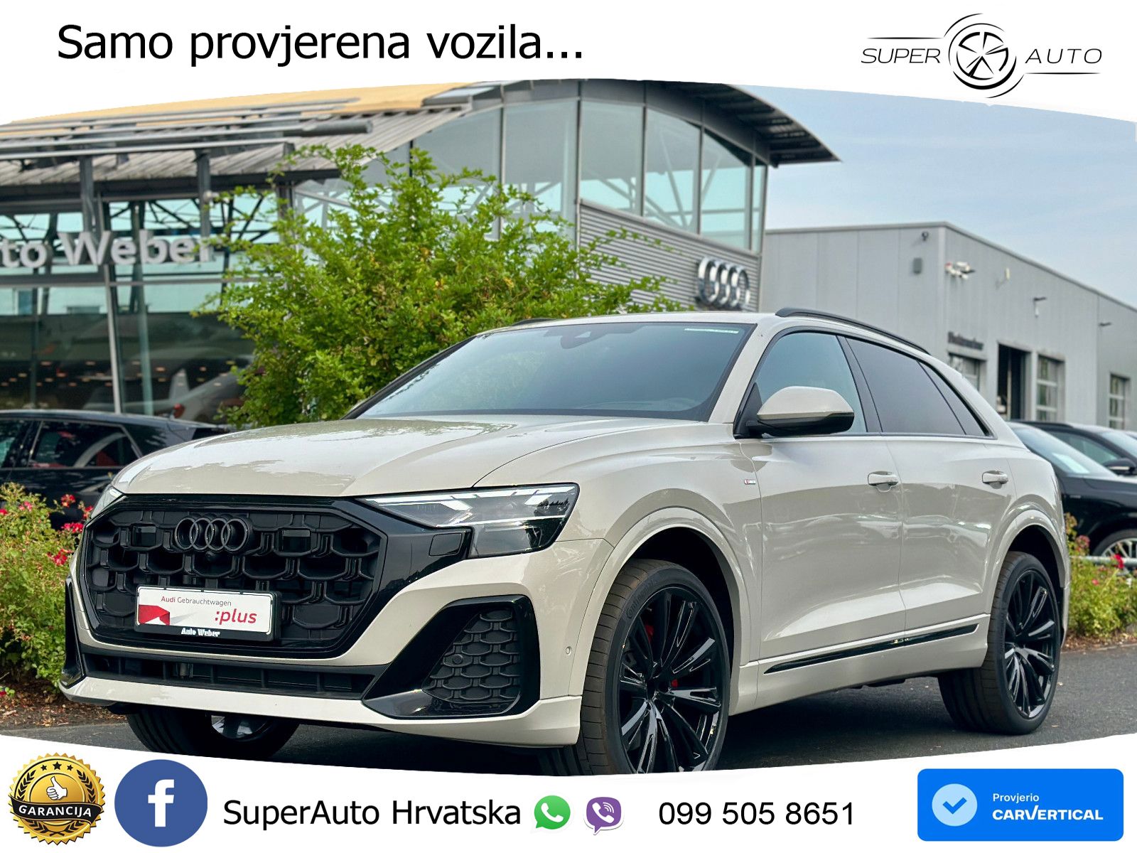 Audi Q8 50 TDI V6 (286 KS) quattro Tiptronic S line LED+GR SJED+ACC