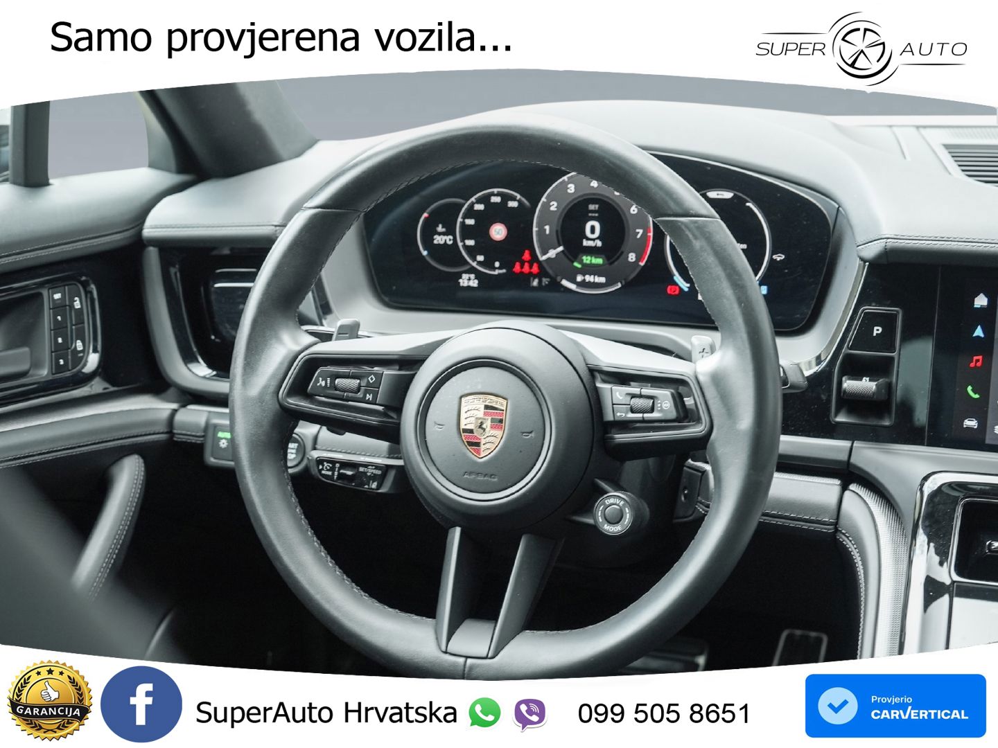 Porsche Panamera 4 2.9 V6 (470 KS) E-Hybrid PDK ACC+HEAD+4xGR SJED+360+PANO
