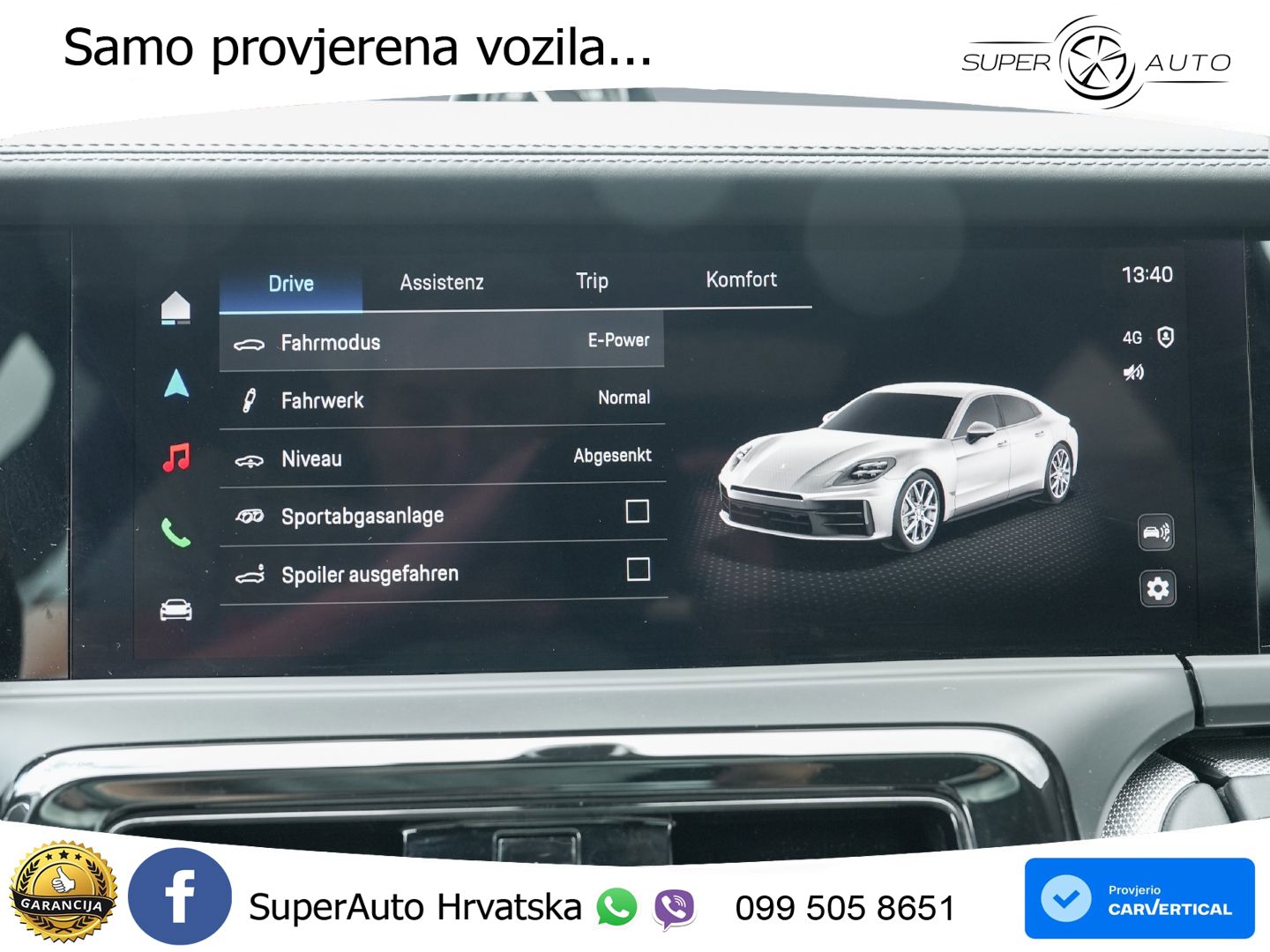 Porsche Panamera 4 2.9 V6 (470 KS) E-Hybrid PDK ACC+HEAD+4xGR SJED+360+PANO