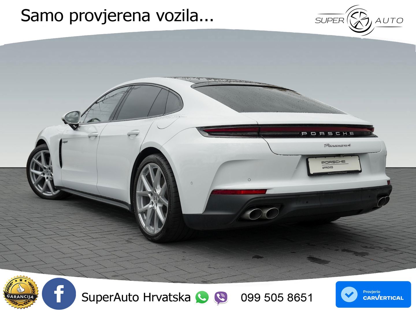 Porsche Panamera 4 2.9 V6 (470 KS) E-Hybrid PDK ACC+HEAD+4xGR SJED+360+PANO