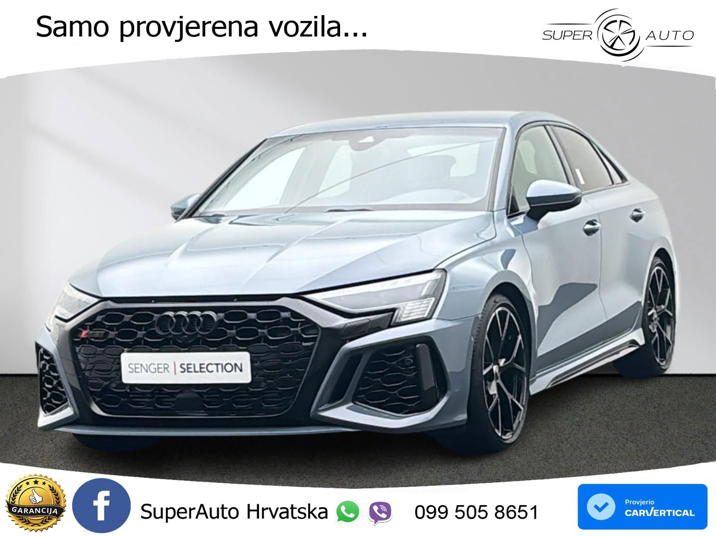 Audi RS3 Sedan 2.5 TFSI (400 KS) quattro S tronic LED+GR SJED+ACC