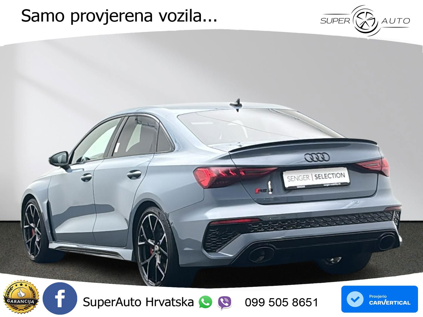 Audi RS3 Sedan 2.5 TFSI (400 KS) quattro S tronic LED+GR SJED+ACC