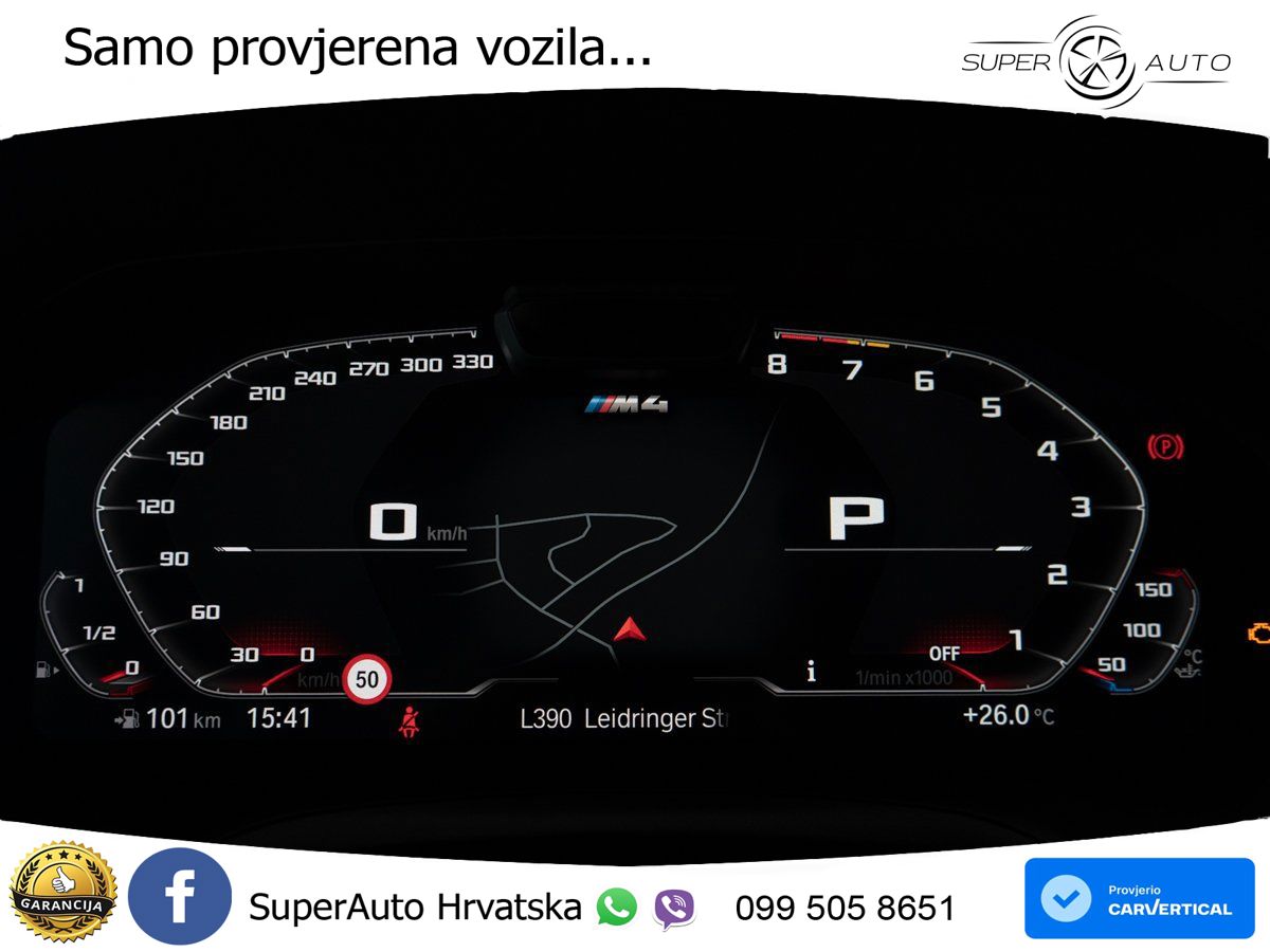 BMW M4 Competition 3.0 (510 KS) Steptronic LED+GR SJED+ACC