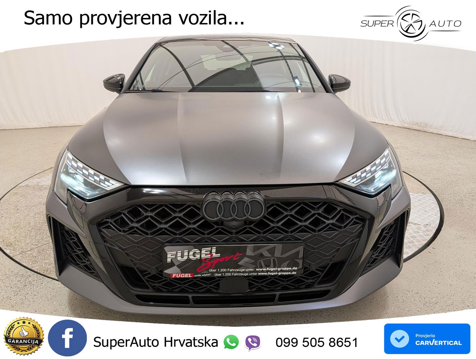 Audi RS3 Sportback 2.5 TFSI (400 KS) quattro S tronic LED+GR SJED+ACC
