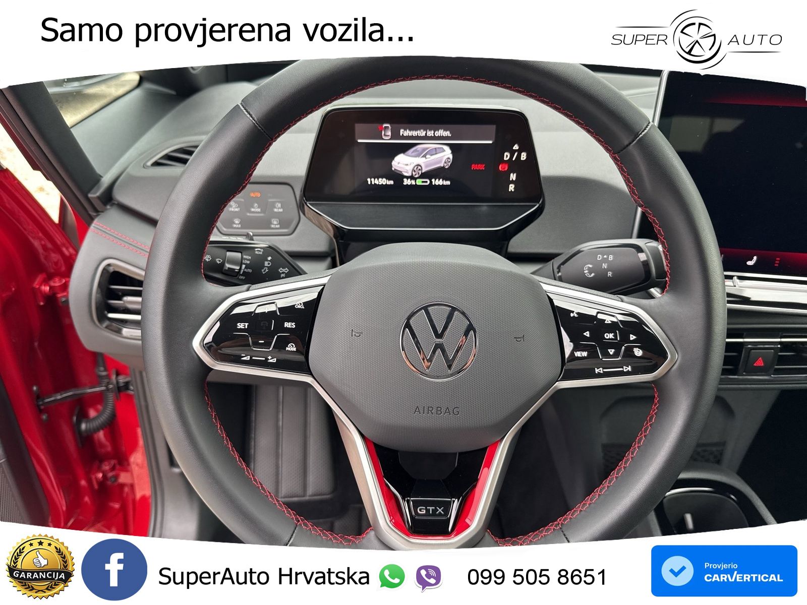 Volkswagen ID.3 GTX Performance 84 kWh (326 KS) LED+GR SJED+ACC