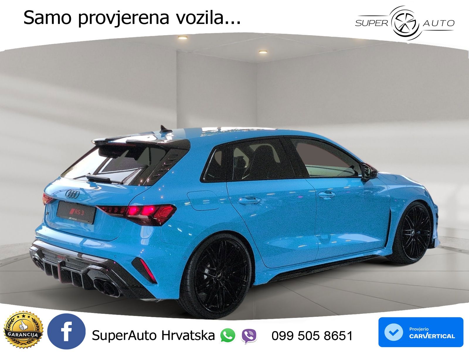Audi RS3-R ABT Sportback 2.5 TFSI (510 KS) quattro S tronic LED+GR SJED+ACC