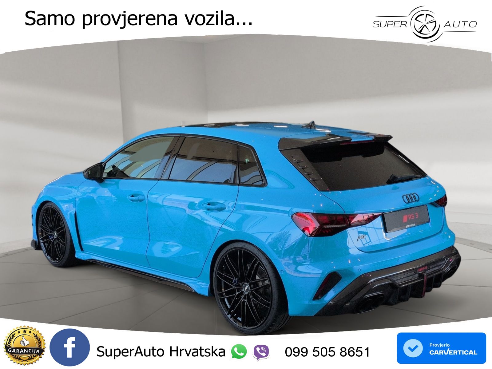 Audi RS3-R ABT Sportback 2.5 TFSI (510 KS) quattro S tronic LED+GR SJED+ACC