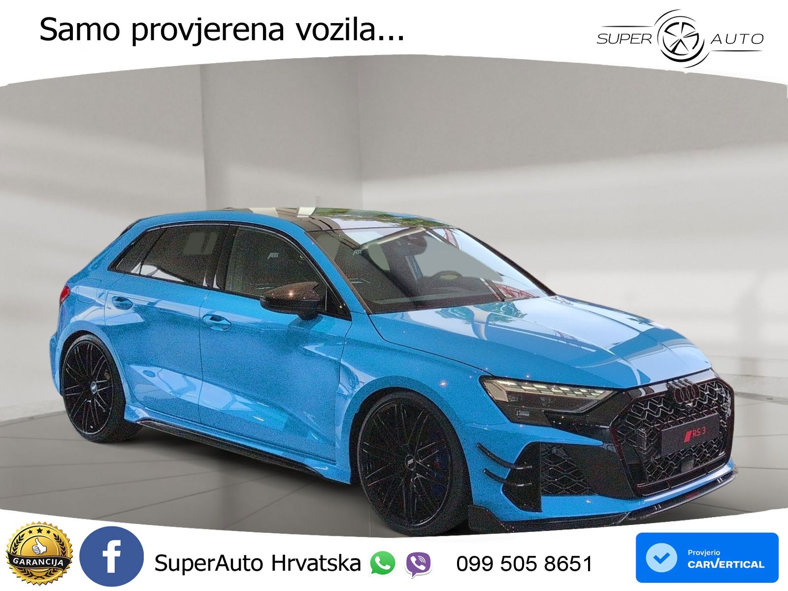 Audi RS3-R ABT Sportback 2.5 TFSI (510 KS) quattro S tronic LED+GR SJED+ACC
