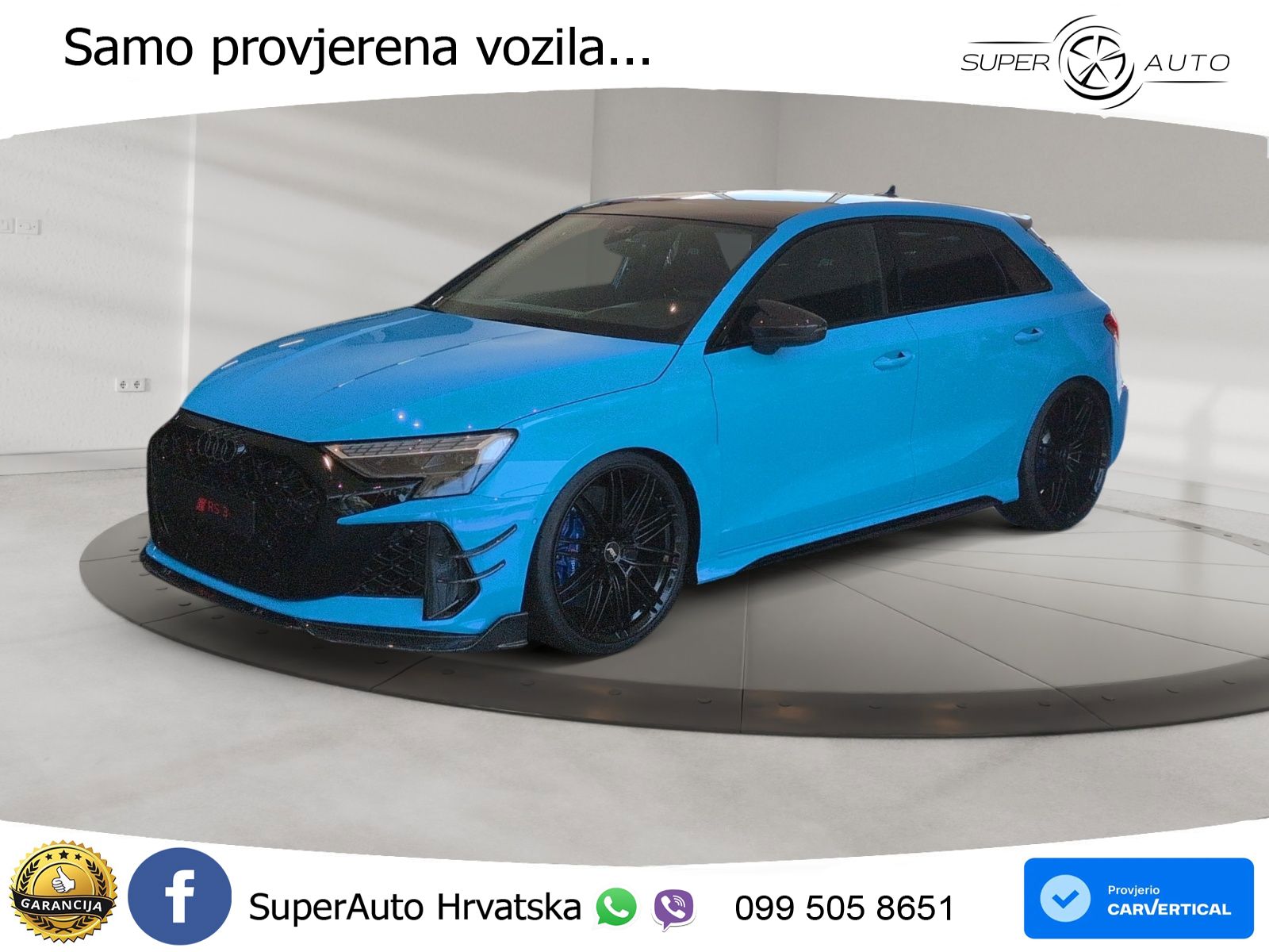 Audi RS3-R ABT Sportback 2.5 TFSI (510 KS) quattro S tronic LED+GR SJED+ACC