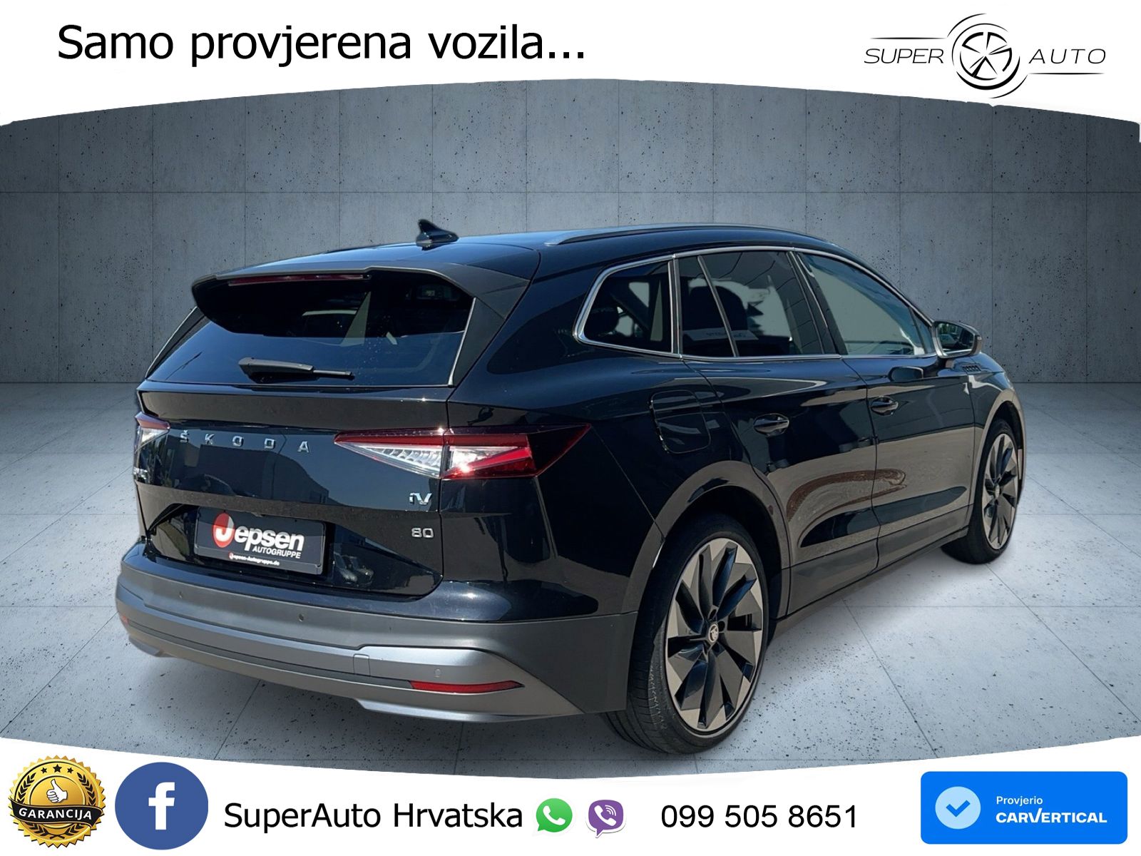Škoda Enyaq iV 80 82 kWh (204 KS) LED+GR SJED+ACC