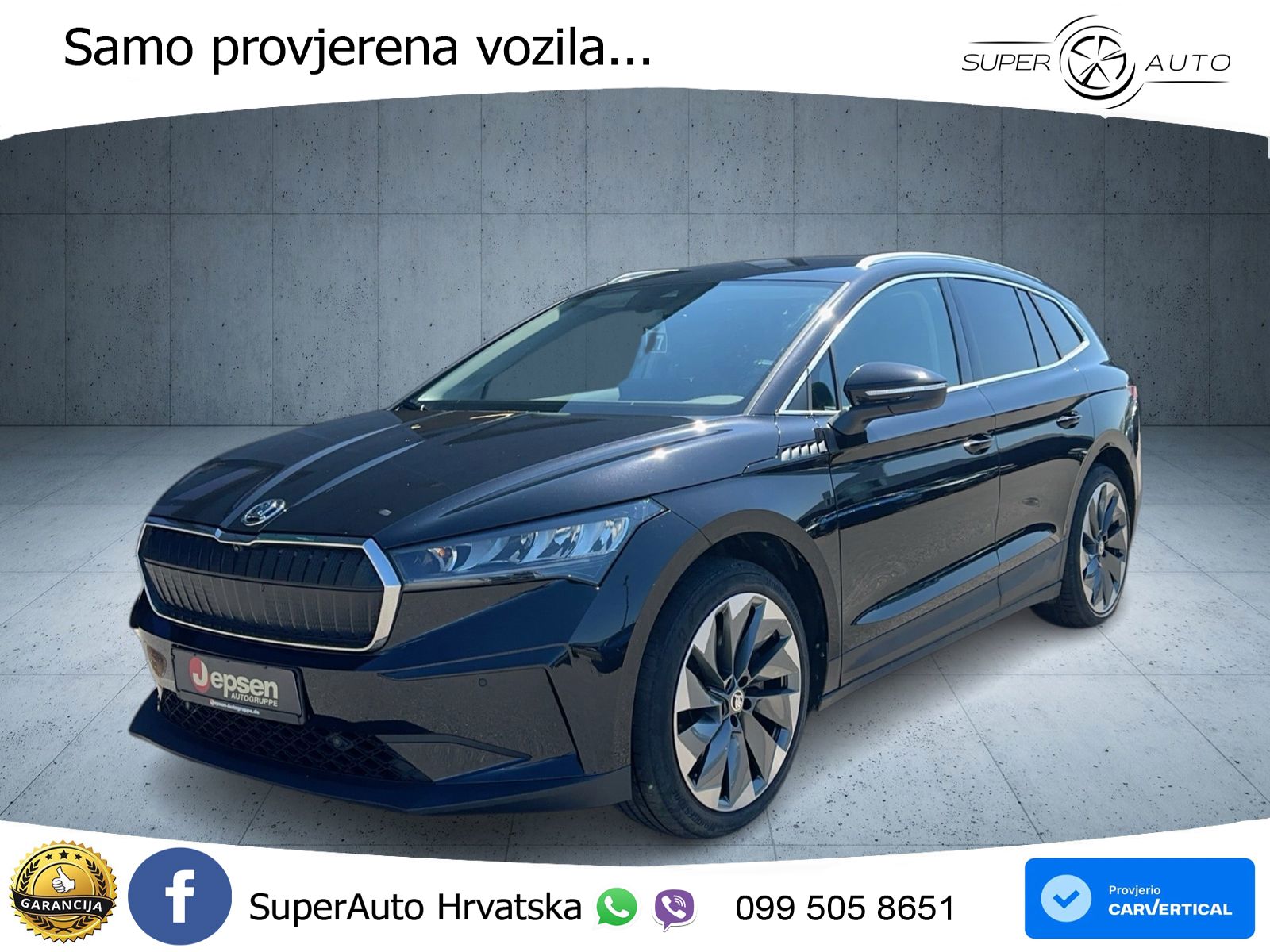 Škoda Enyaq iV 80 82 kWh (204 KS) LED+GR SJED+ACC