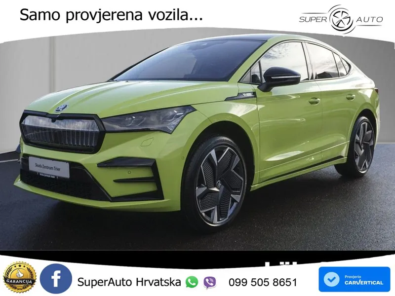 Škoda Enyaq Coupe iV RS 82 kWh (340 KS) AWD Lounge LED+GR SJED+ACC