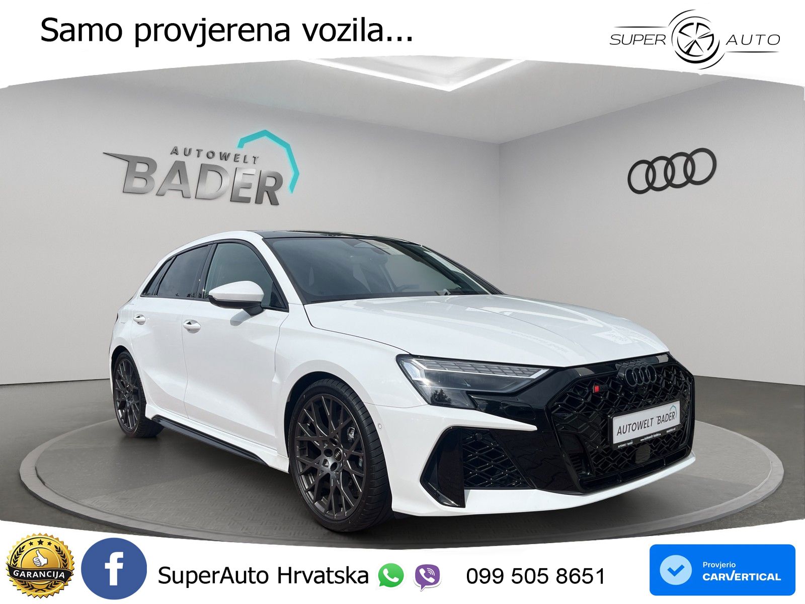 Audi RS3 Sedan 2.5 TFSI (400 KS) quattro S tronic LED+GR SJED+ACC