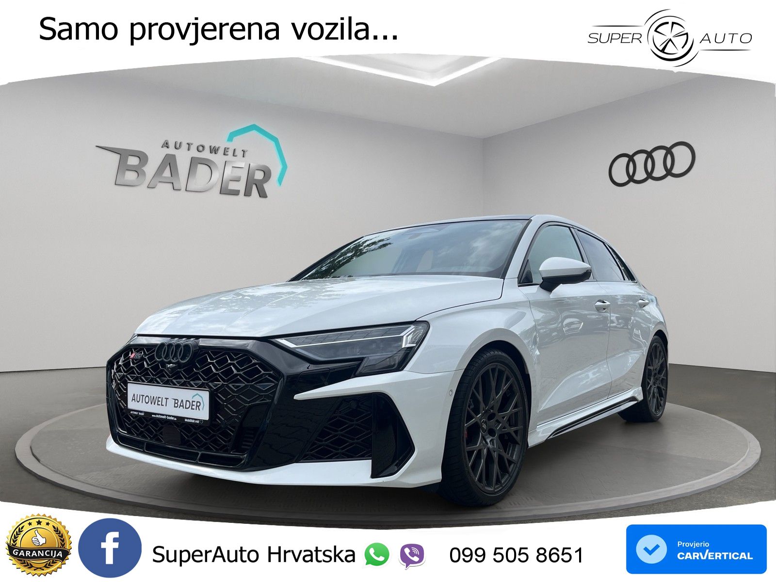 Audi RS3 Sedan 2.5 TFSI (400 KS) quattro S tronic LED+GR SJED+ACC