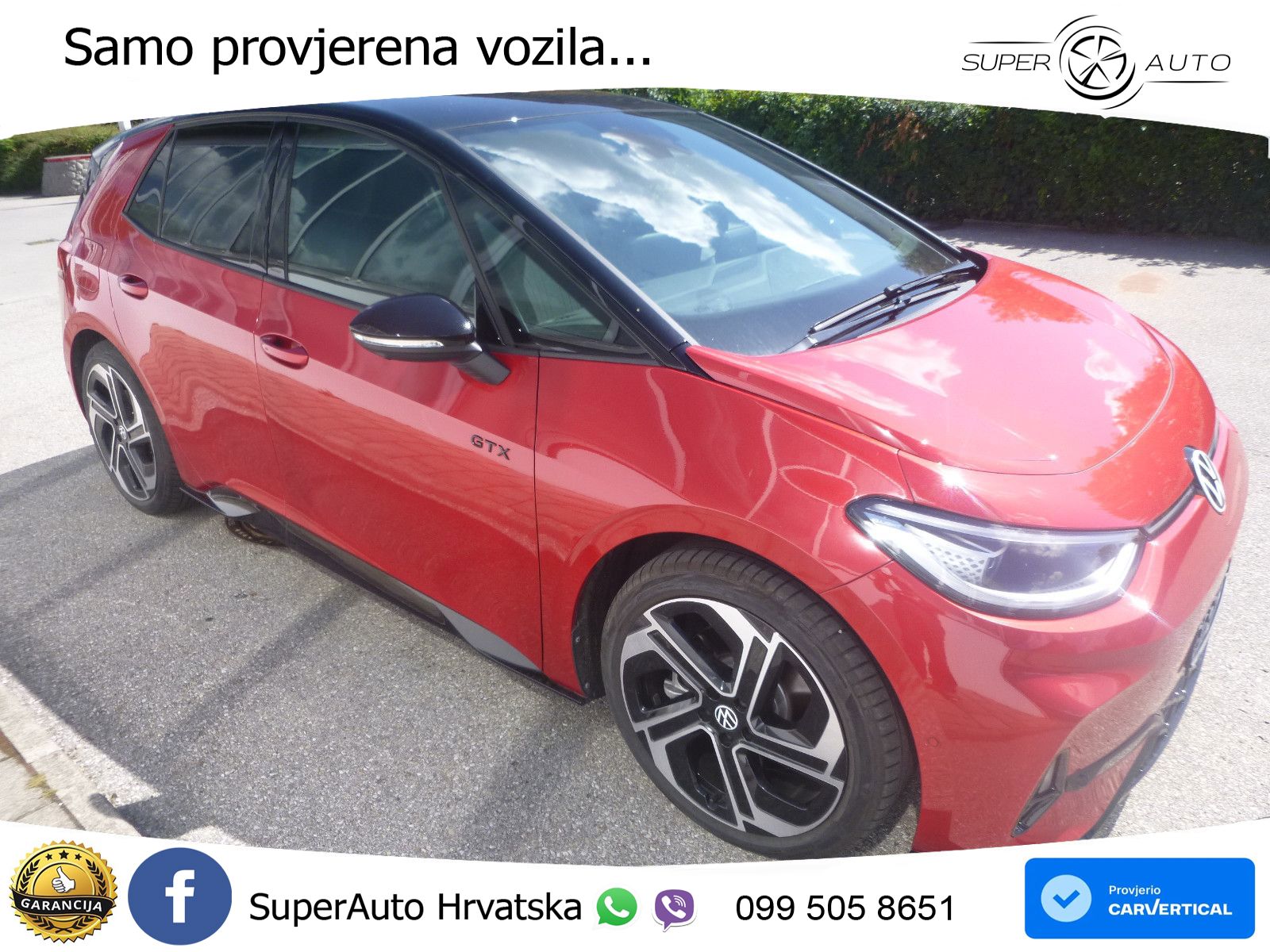 Volkswagen ID.3 GTX 84 kWh (286 KS) LED+GR SJED+ACC