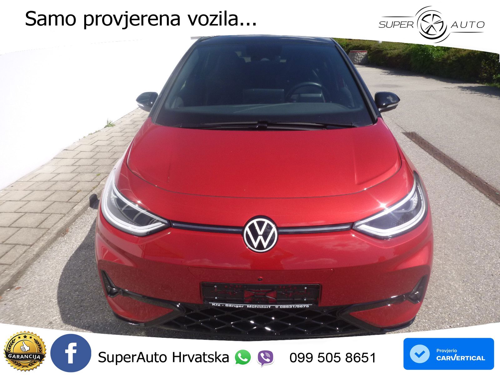 Volkswagen ID.3 GTX 84 kWh (286 KS) LED+GR SJED+ACC
