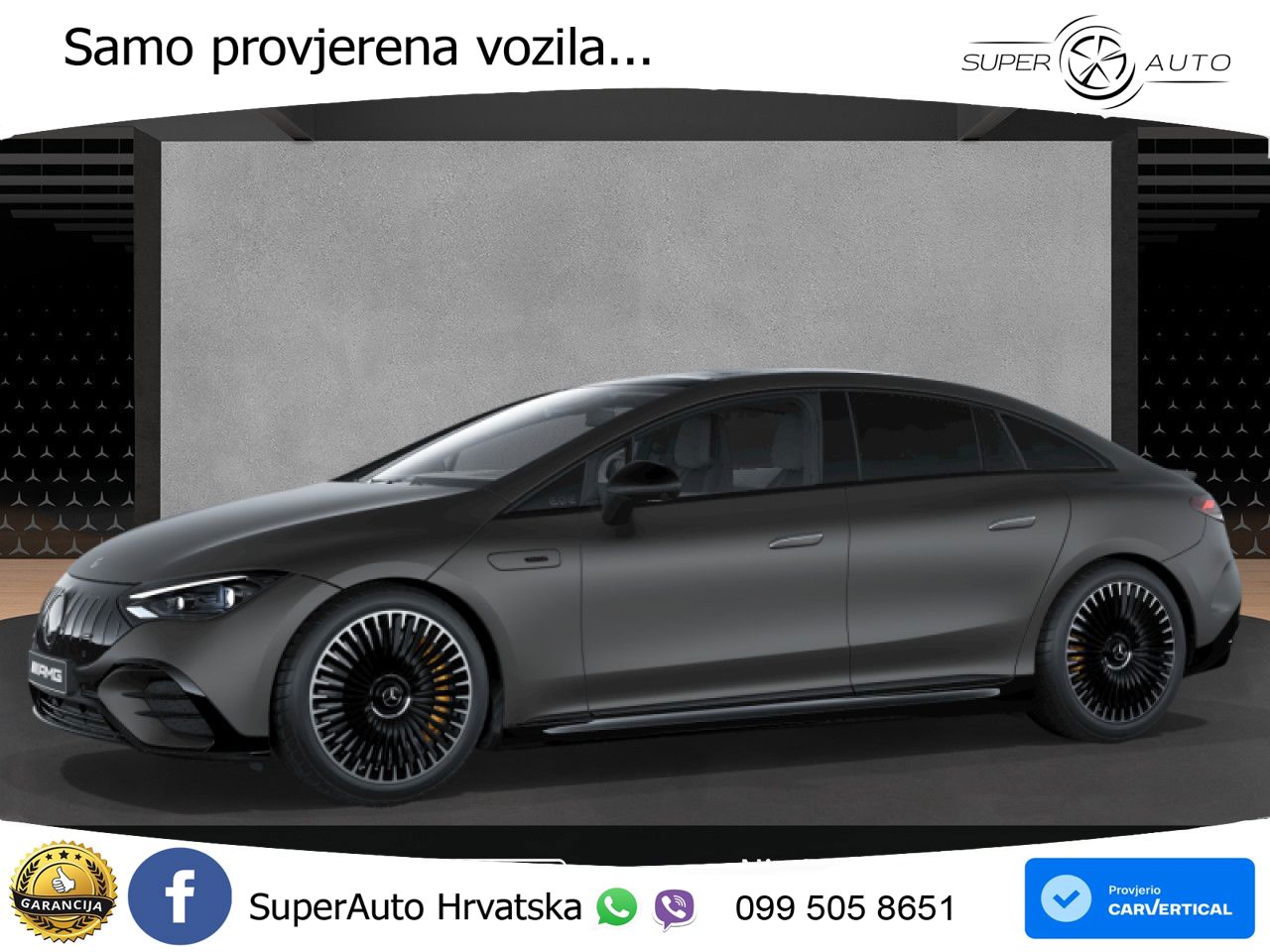Mercedes EQE AMG 53 100 kWh (625 KS) 4MATIC+ ZRAČNI+ACC+GR SJED+KAM+PANO
