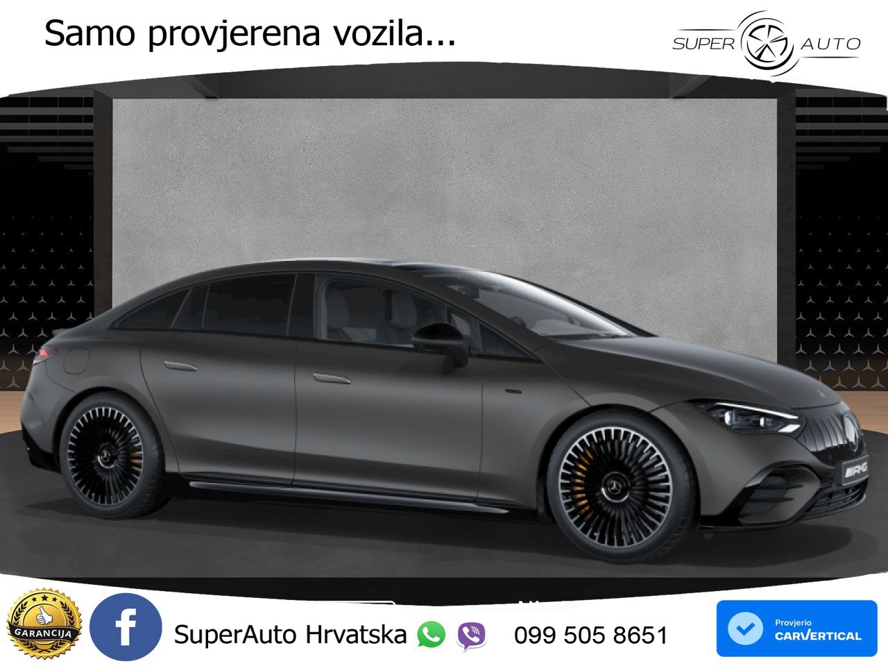 Mercedes EQE AMG 53 100 kWh (625 KS) 4MATIC+ ZRAČNI+ACC+GR SJED+KAM+PANO