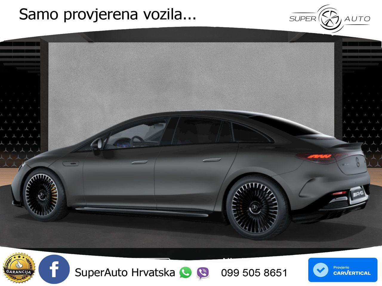 Mercedes EQE AMG 53 100 kWh (625 KS) 4MATIC+ ZRAČNI+ACC+GR SJED+KAM+PANO