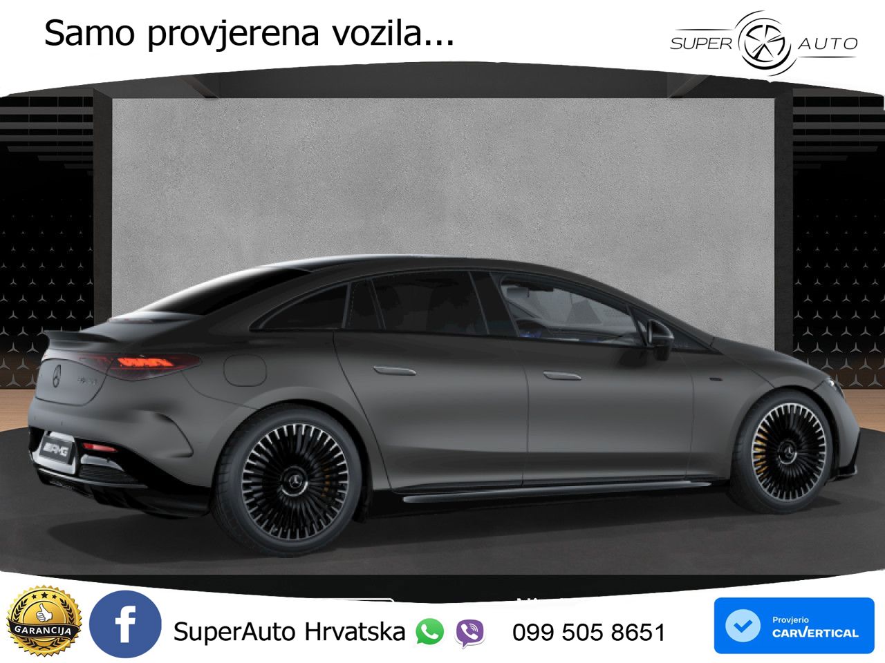 Mercedes EQE AMG 53 100 kWh (625 KS) 4MATIC+ ZRAČNI+ACC+GR SJED+KAM+PANO