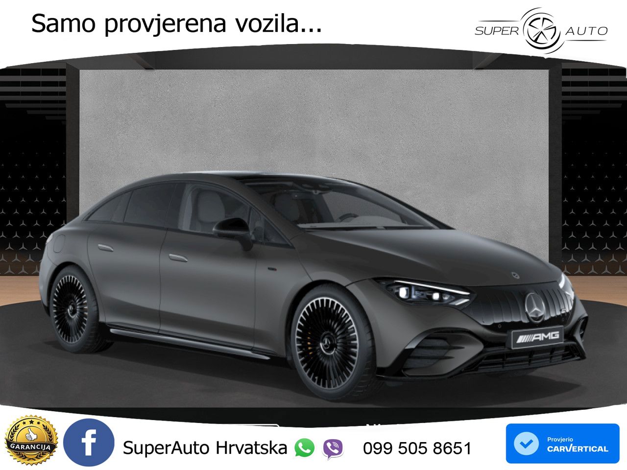 Mercedes EQE AMG 53 100 kWh (625 KS) 4MATIC+ ZRAČNI+ACC+GR SJED+KAM+PANO