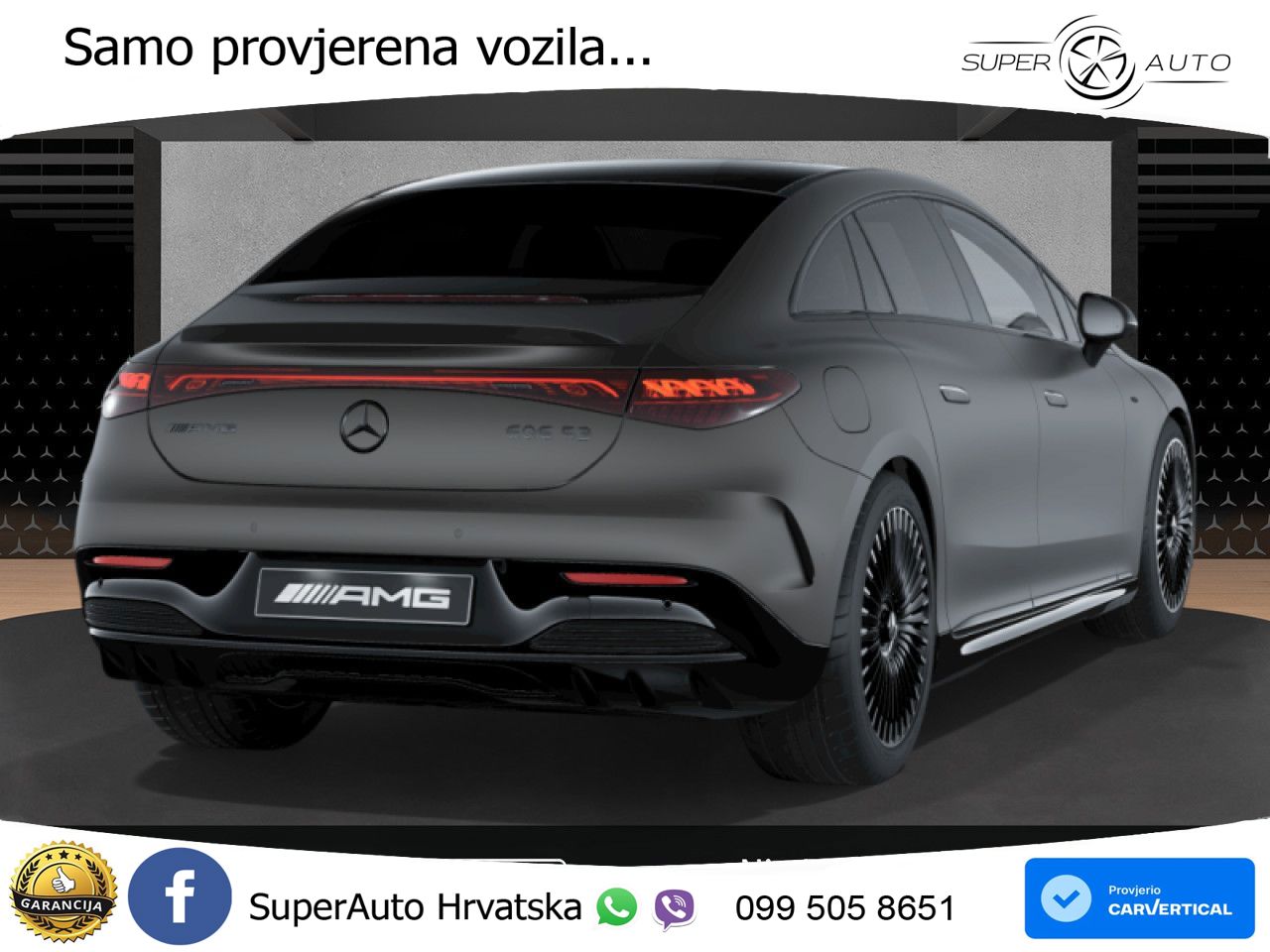 Mercedes EQE AMG 53 100 kWh (625 KS) 4MATIC+ ZRAČNI+ACC+GR SJED+KAM+PANO