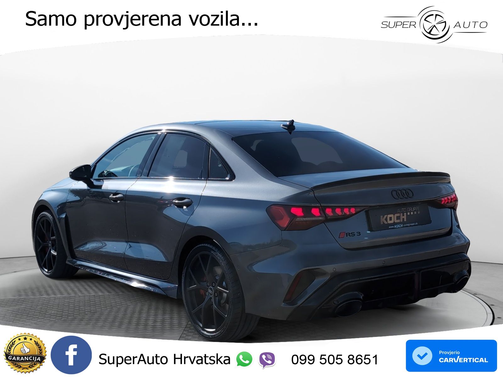 Audi RS3 Sedan 2.5 TFSI (400 KS) quattro S tronic LED+GR SJED+ACC