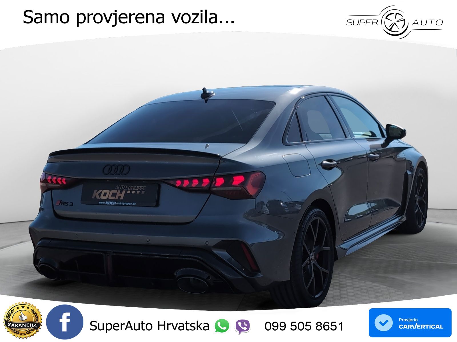 Audi RS3 Sedan 2.5 TFSI (400 KS) quattro S tronic LED+GR SJED+ACC