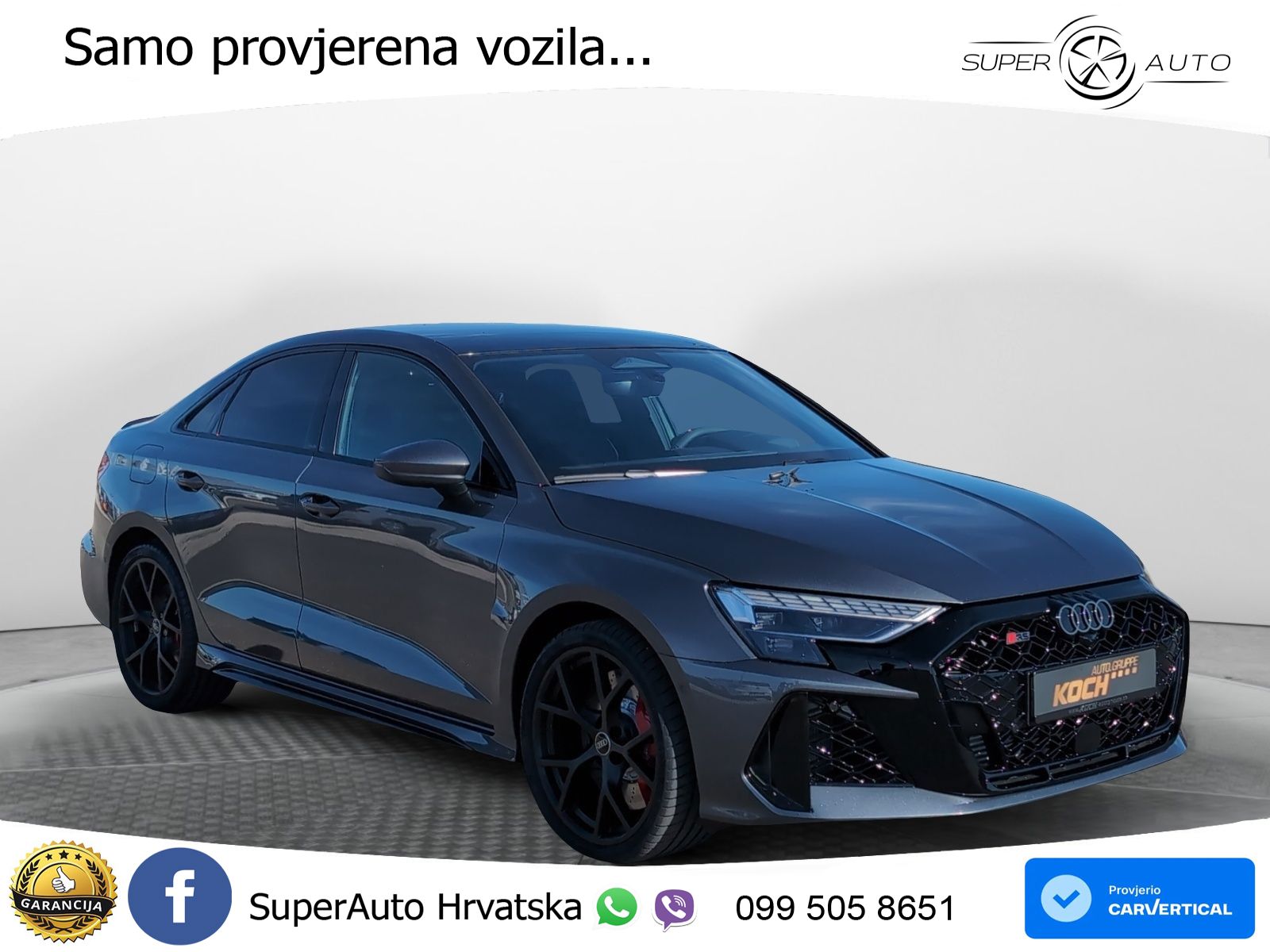 Audi RS3 Sedan 2.5 TFSI (400 KS) quattro S tronic LED+GR SJED+ACC