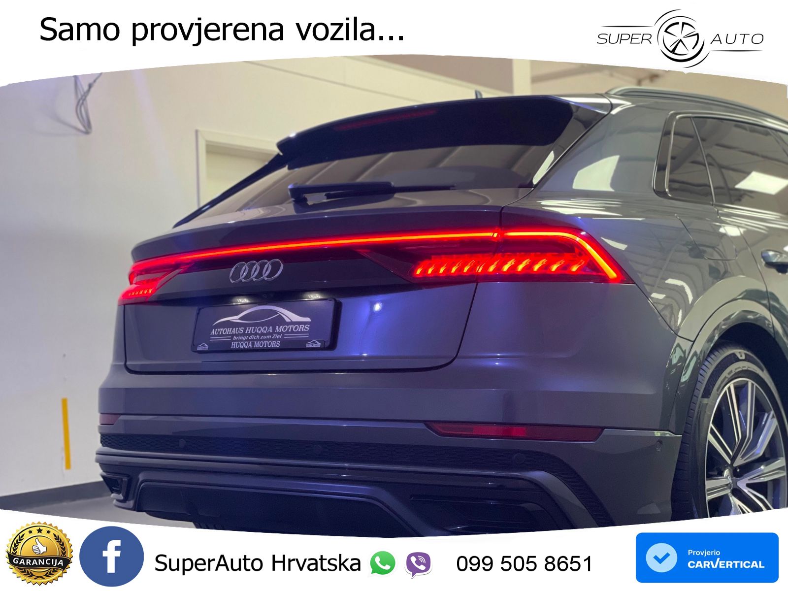 Audi Q8 50 TDI V6 (286 KS) quattro Tiptronic S line LED+GR SJED+ACC