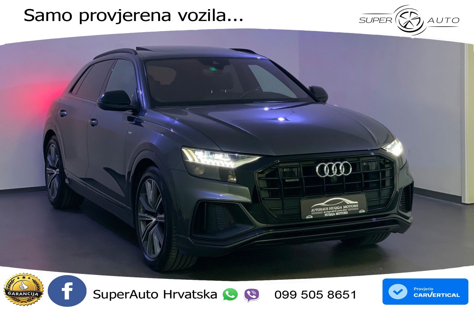 Audi Q8 50 TDI V6 (286 KS) quattro Tiptronic S line LED+GR SJED+ACC
