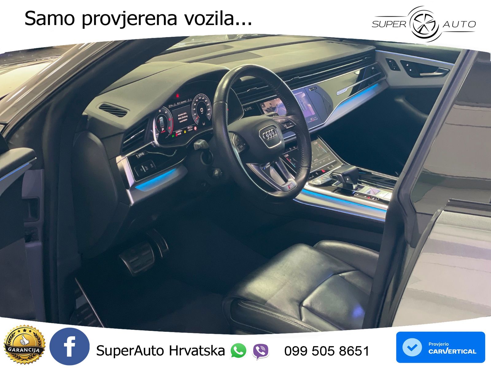 Audi Q8 50 TDI V6 (286 KS) quattro Tiptronic S line LED+GR SJED+ACC