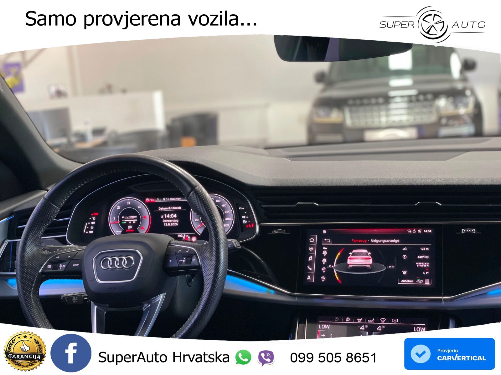 Audi Q8 50 TDI V6 (286 KS) quattro Tiptronic S line LED+GR SJED+ACC