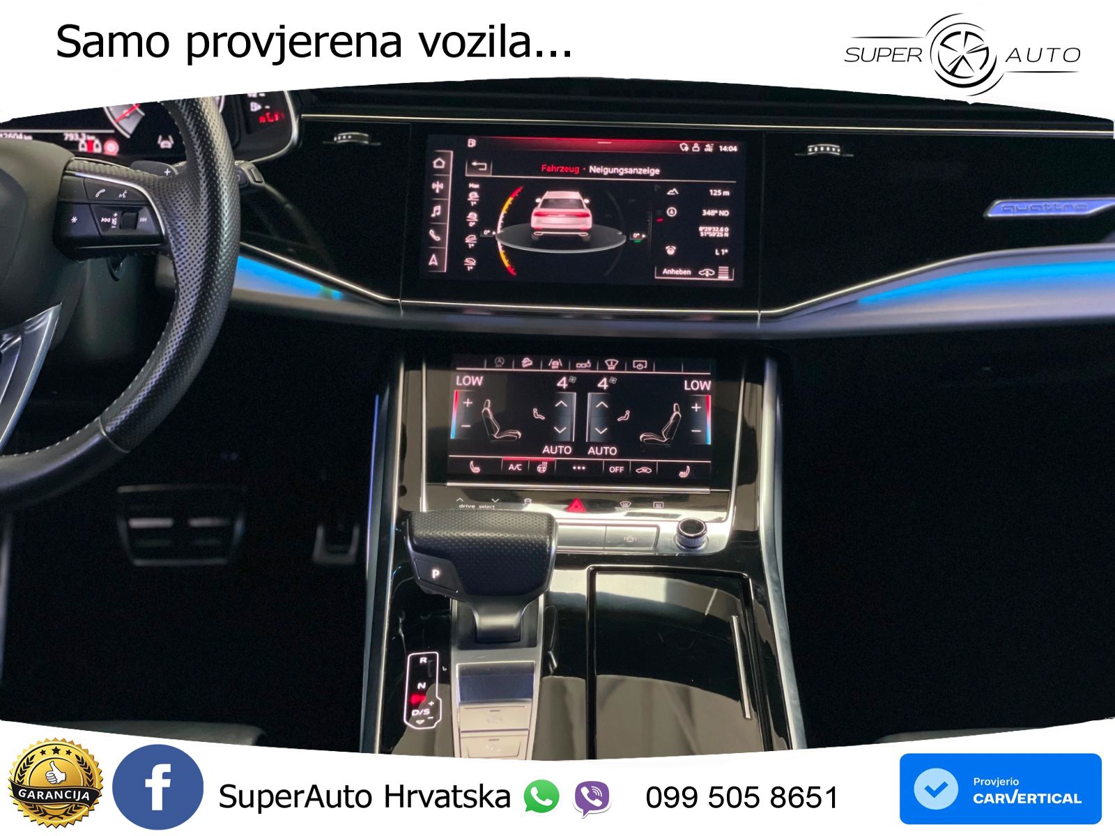 Audi Q8 50 TDI V6 (286 KS) quattro Tiptronic S line LED+GR SJED+ACC