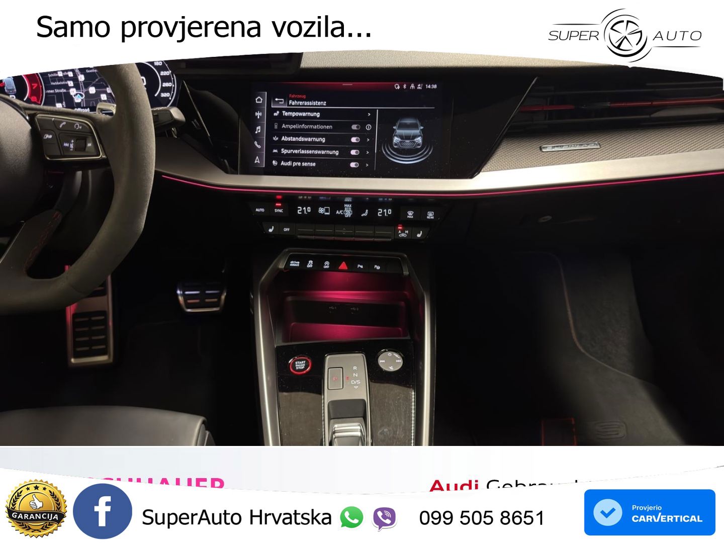 Audi RS3 Sportback 2.5 TFSI (400 KS) quattro S tronic