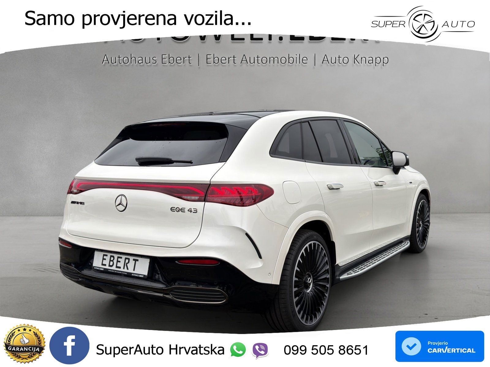 Mercedes EQE SUV AMG 43 100 kWh (476 KS) 4MATIC ACC+HEAD+4xGR SJED+360+PANO