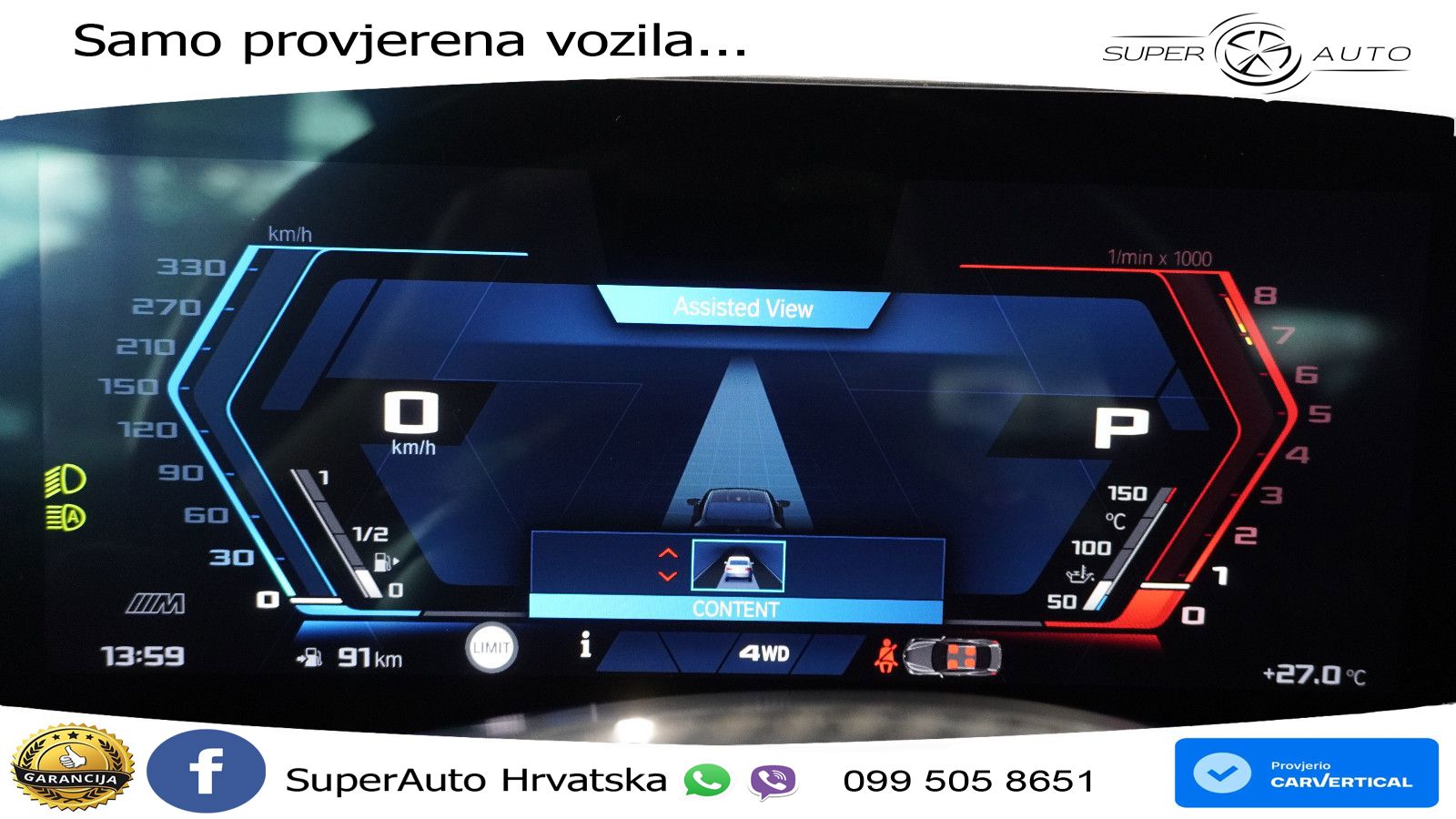 BMW M4 Competition 3.0 (510 KS) Steptronic LED+GR SJED+ACC