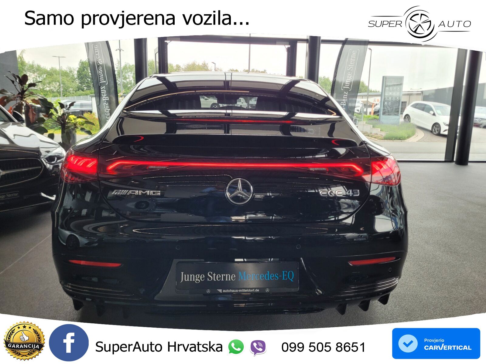 Mercedes EQE AMG 43 100 kWh (476 KS) 4MATIC ZRAČNI+ACC+GR SJED+KAM