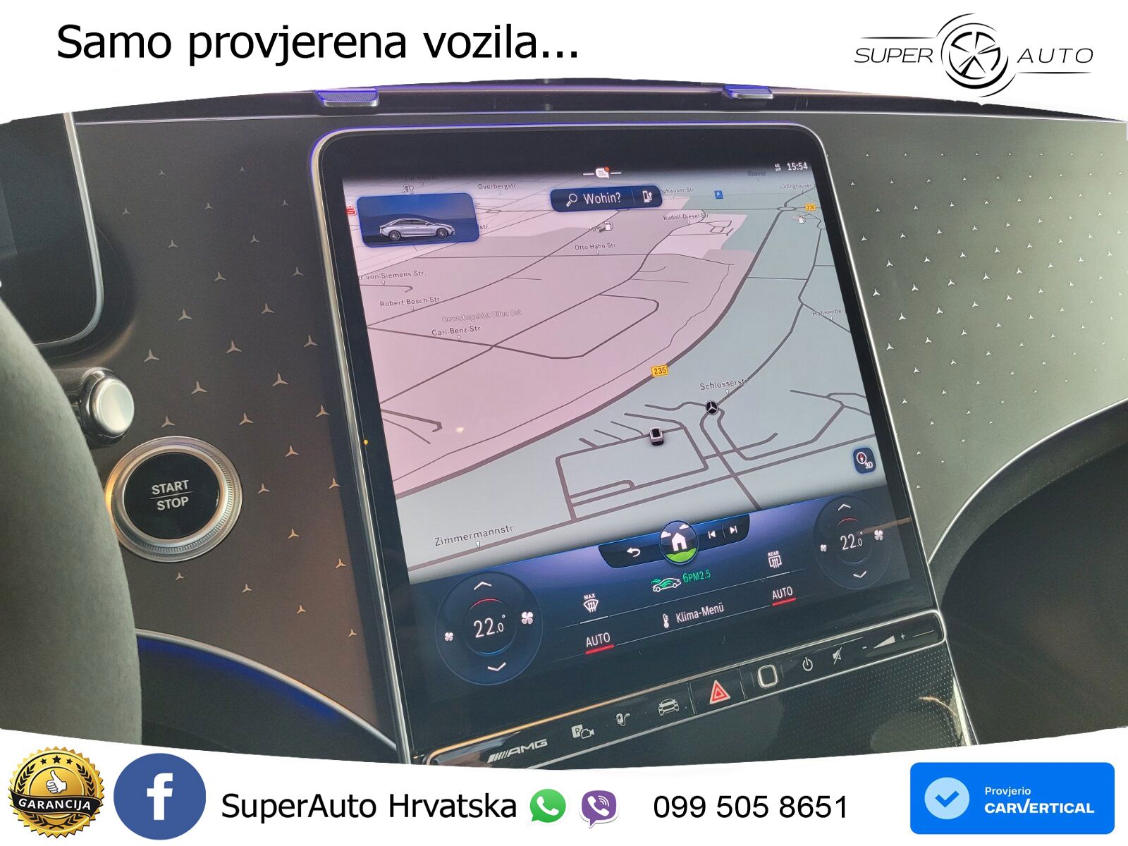 Mercedes EQE AMG 43 100 kWh (476 KS) 4MATIC ZRAČNI+ACC+GR SJED+KAM