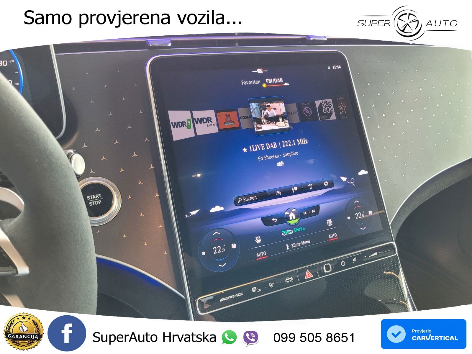 Mercedes EQE AMG 43 100 kWh (476 KS) 4MATIC ZRAČNI+ACC+GR SJED+KAM