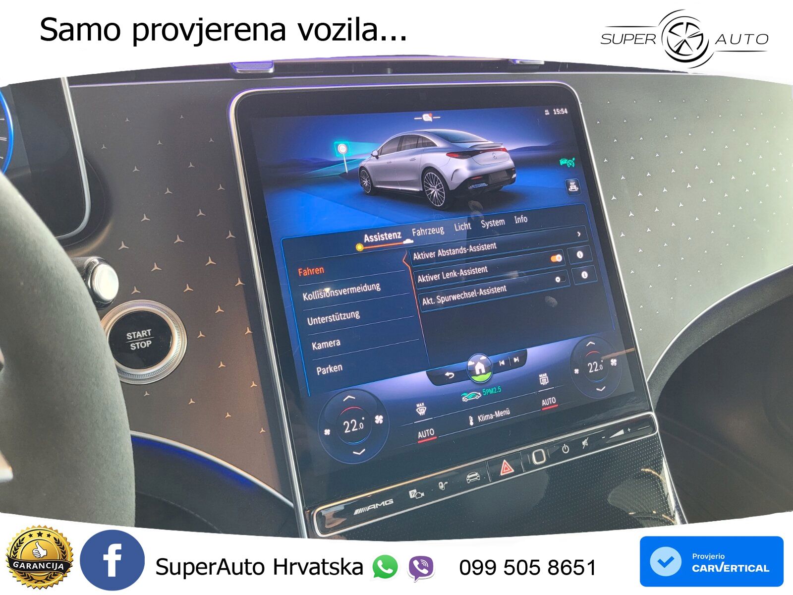 Mercedes EQE AMG 43 100 kWh (476 KS) 4MATIC ZRAČNI+ACC+GR SJED+KAM