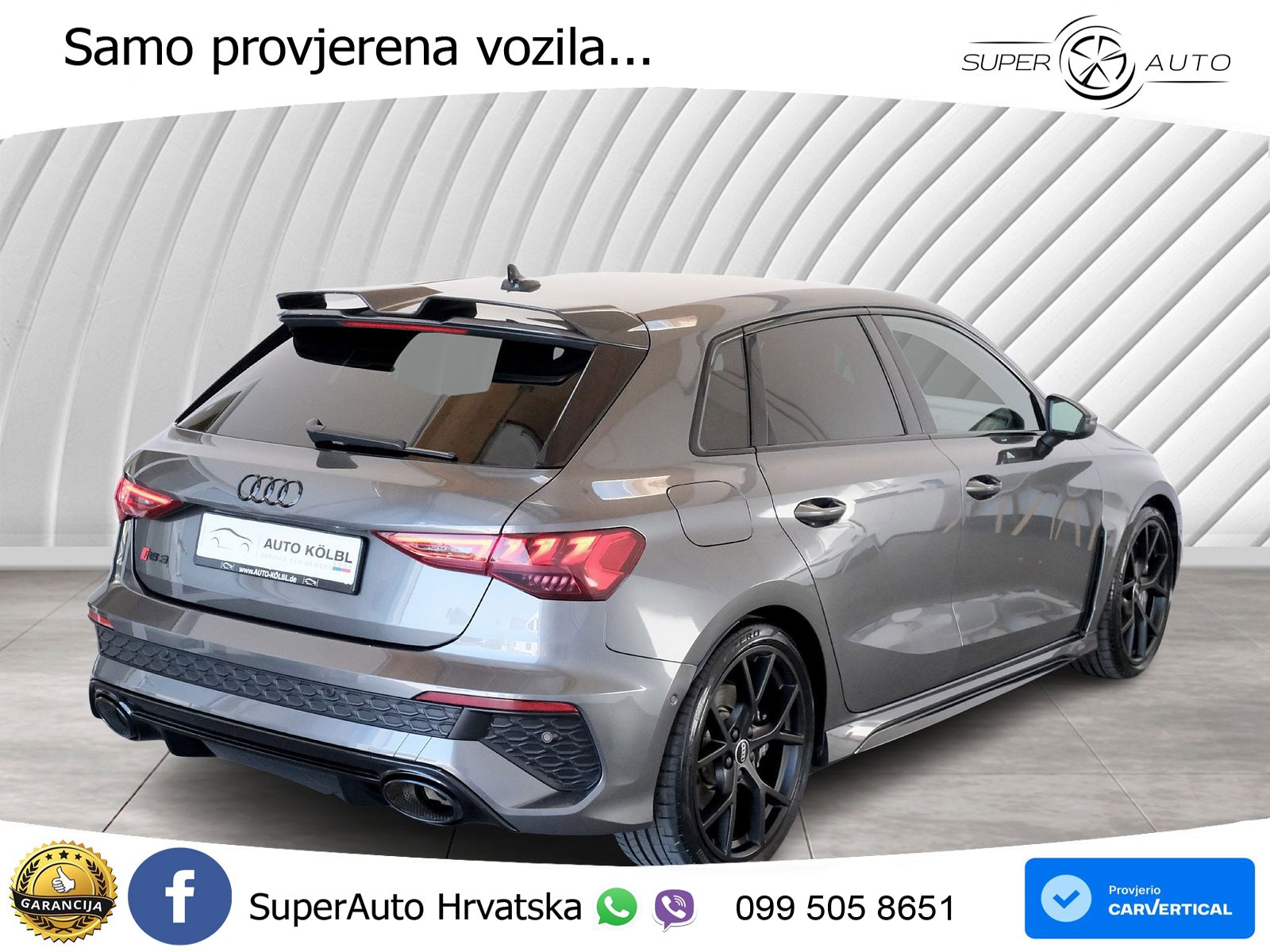 Audi RS3 Sportback 2.5 TFSI (400 KS) quattro S tronic LED+GR SJED+ACC