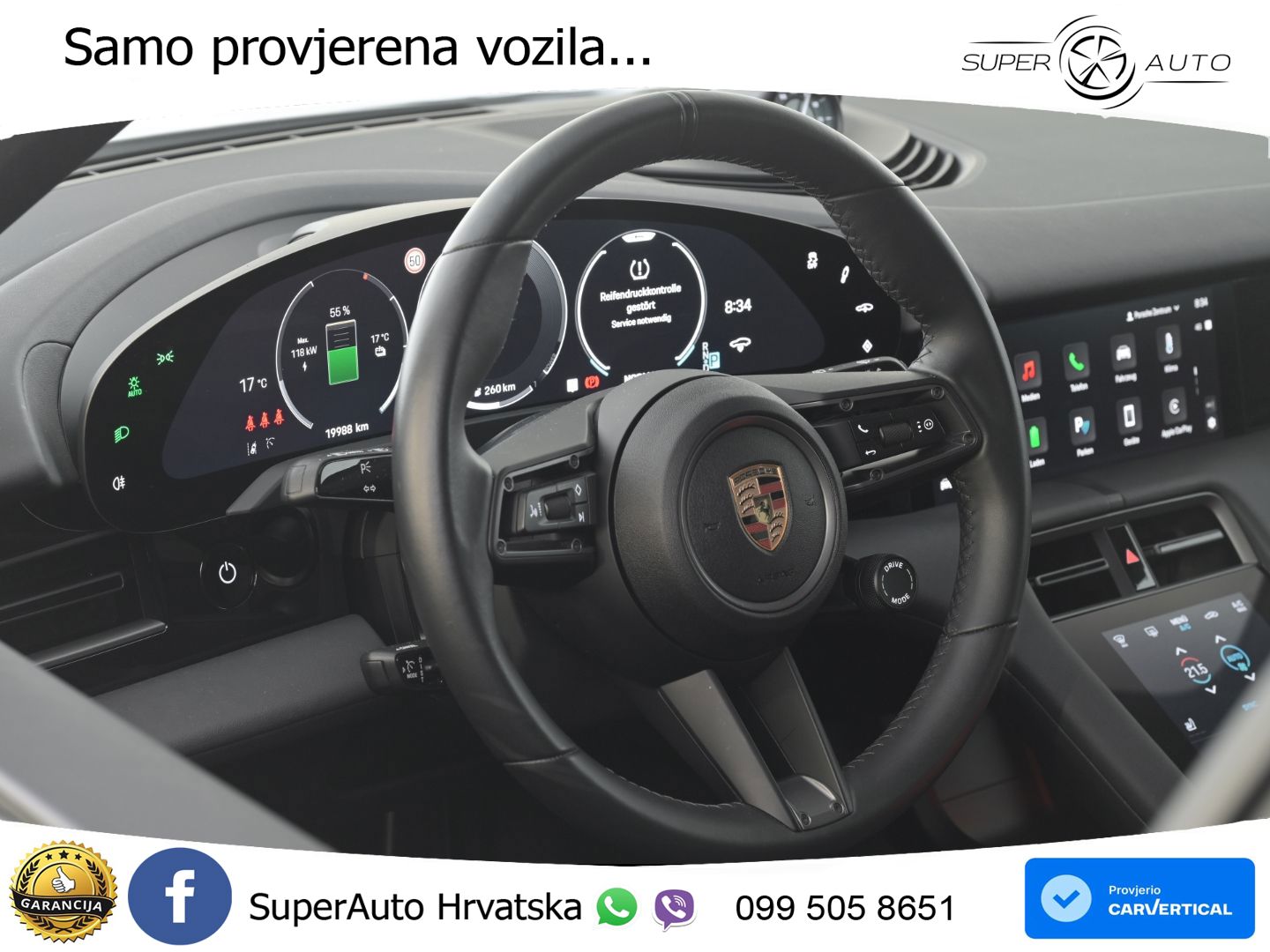 Porsche Taycan Sport Turismo 105 kWh (435 KS)