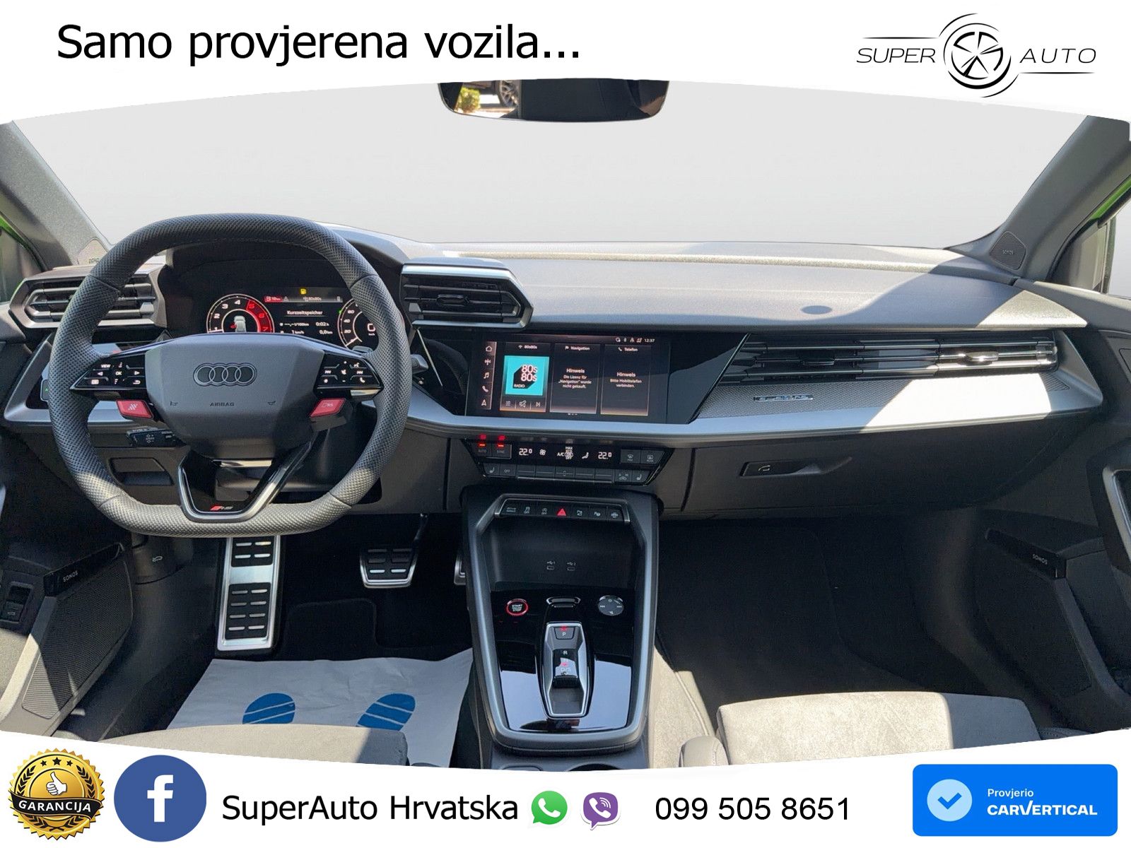 Audi RS3 Sedan 2.5 TFSI (400 KS) quattro S tronic LED+GR SJED+ACC