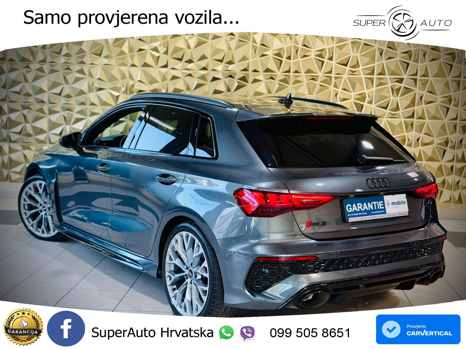 Audi RS3 Sportback 2.5 TFSI (400 KS) quattro S tronic LED+GR SJED+ACC